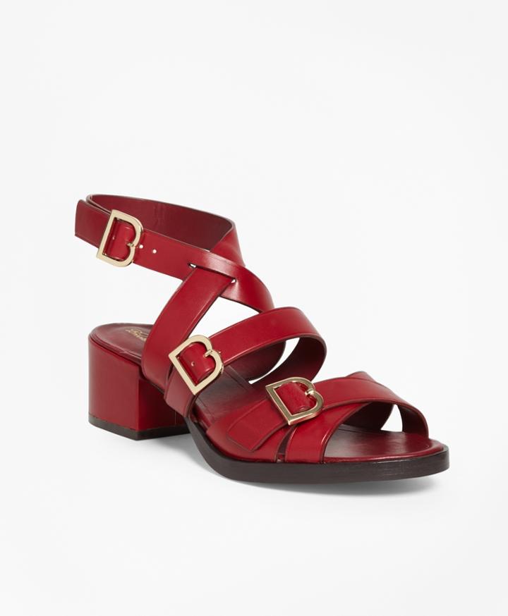Brooks Brothers Women's Multi Strap Sandals