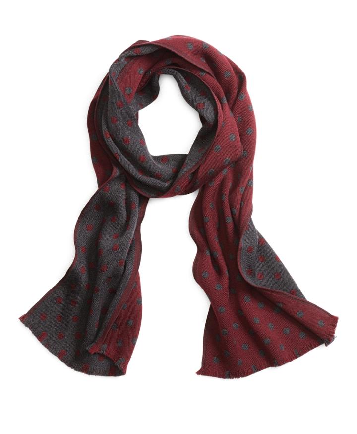 Brooks Brothers Men's Dot Scarf