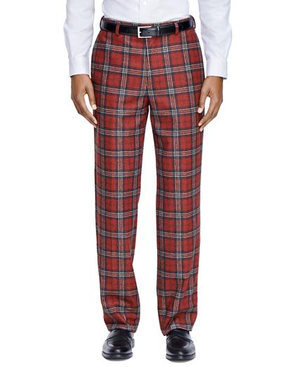 Brooks Brothers Milano Fit Tartan Dress Trousers