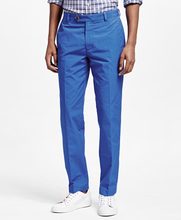 Brooks Brothers Men's Milano Fit Supima Cotton Poplin Pants