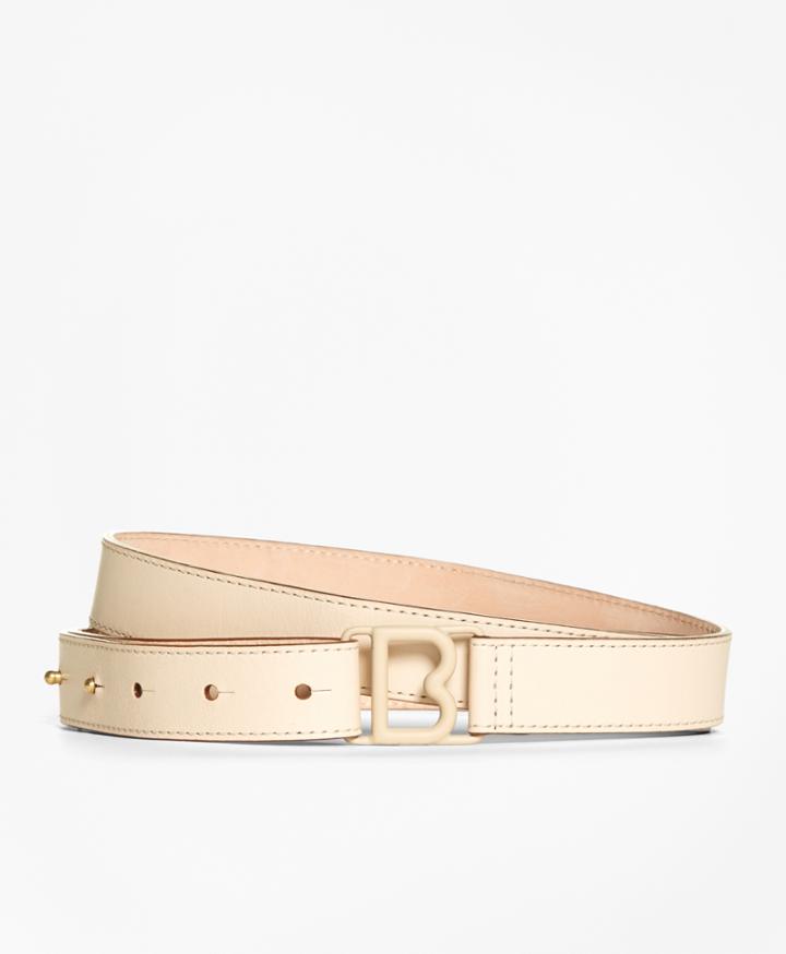 Brooks Brothers Women's 1 Leather B Buckle Trouser Belt