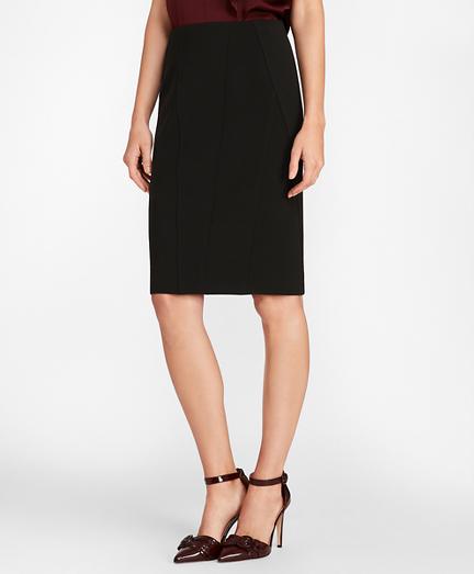 Brooks Brothers Stretch Wool Cavalry Twill Pencil Skirt
