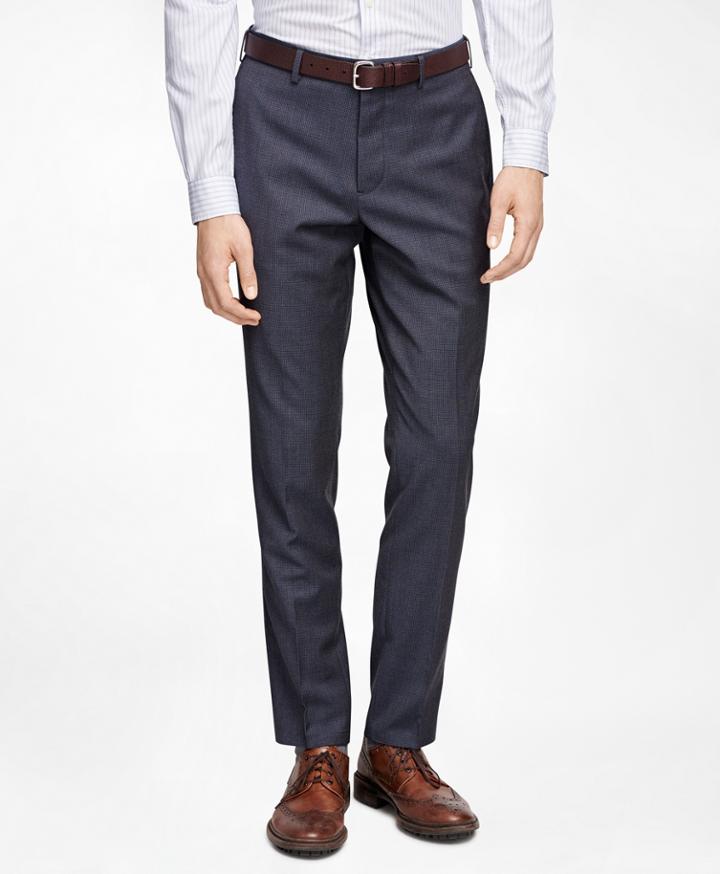 Brooks Brothers Men's Mini Check Suit Trousers