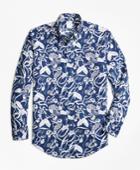 Brooks Brothers Men's Regent Fit Tropical Print Sport Shirt