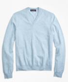Brooks Brothers Silk And Cashmere V-neck Sweater