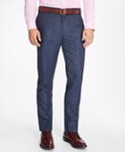 Brooks Brothers Men's Slim-fit Pinstripe Linen Suit Trousers
