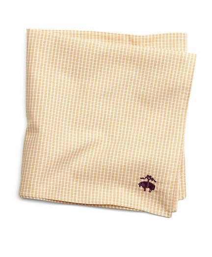 Brooks Brothers Micro Check Pocket Square