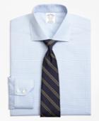 Brooks Brothers Men's Non-iron Slim Fit Micro-check Dress Shirt