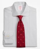 Brooks Brothers Men's Stretch Relaxed Fit Relaxed-fit Dress Shirt, Non-iron Pinstripe
