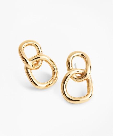 Brooks Brothers Gold-plated Chain Earrings
