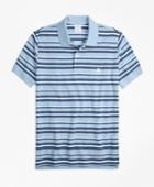 Brooks Brothers Men's Slim Fit Supima Cotton Pique Varied Stripe Polo Shirt