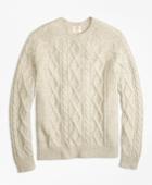 Brooks Brothers Men's Wool-blend Fisherman Sweater