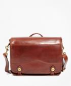 Brooks Brothers J.w. Hulme Leather Envoy Messenger Bag