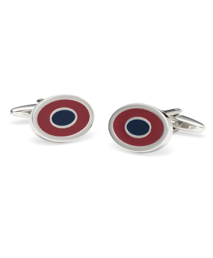 Brooks Brothers Men's Two-color Oval Cuff Links