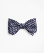 Brooks Brothers Men's Textured Split Stripe Bow Tie