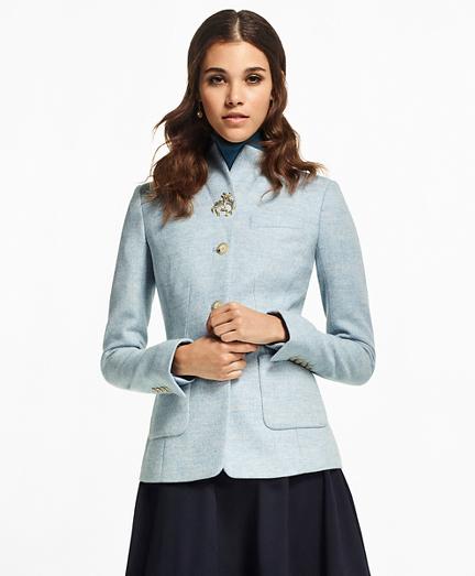 Brooks Brothers Petite Herringbone Wool Jacket