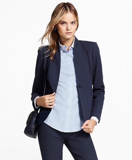 Brooks Brothers Stretch Cotton Jacquard Jacket