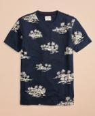 Brooks Brothers Men's Tropical Print Slub Cotton Jersey T-shirt