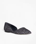 Brooks Brothers Women's Leather Boucle D'orsay Flats