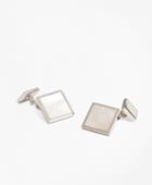 Brooks Brothers Men's Square Moth-of-pearl Cuff Links