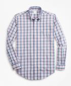Brooks Brothers Men's Milano Fit Plaid Seersucker Sport Shirt