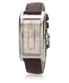 Brooks Brothers Ladies' Rectangular Watch With Brown Band
