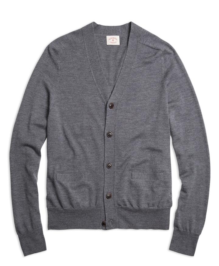 Brooks Brothers Men's Merino Wool Cardigan