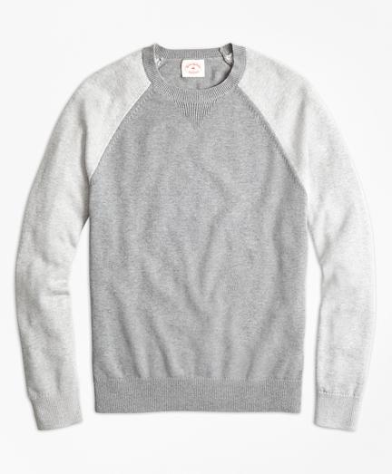 Brooks Brothers Color-block Cotton-cashmere Sweater