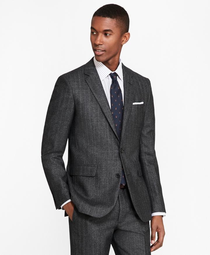 Brooks Brothers Men's Milano Fit Herringbone 1818 Suit
