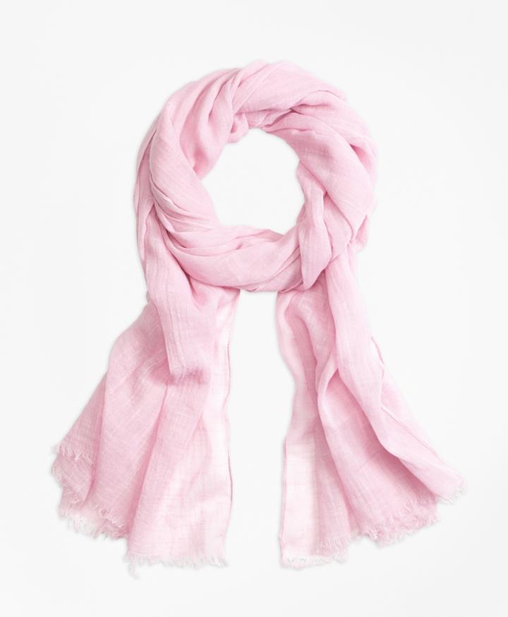 Brooks Brothers Women's Cotton Oblong Scarf