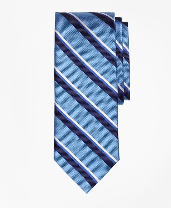 Brooks Brothers Men's Sidewheeler Double Stripe Tie