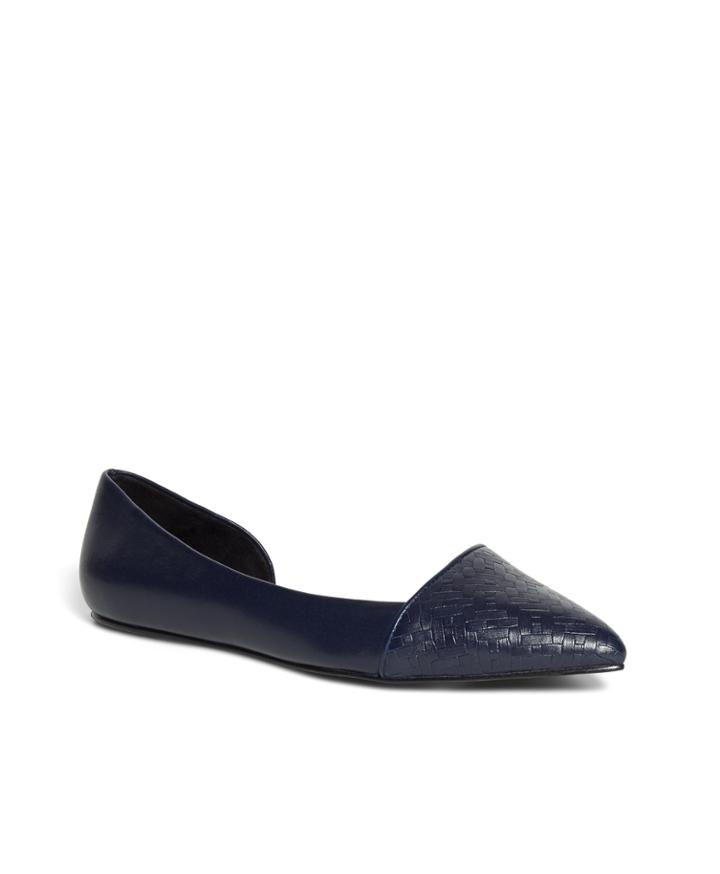 Brooks Brothers Women's Woven Leather Flats
