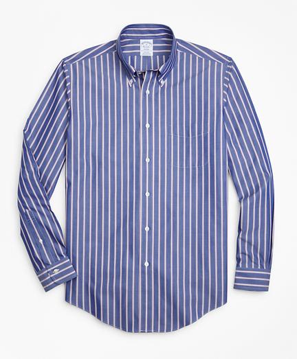 Brooks Brothers Non-iron Regent Fit Ribbon Stripe Sport Shirt