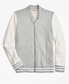 Brooks Brothers Men's French Terry Lightweight Baseball Jacket