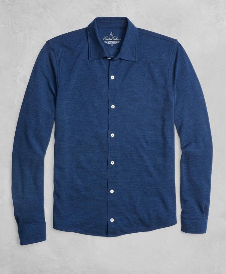Brooks Brothers Men's Golden Fleece Brookstech Pique Sport Shirt