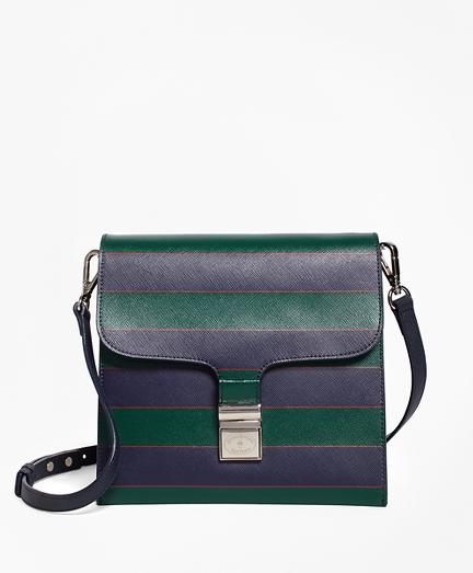 Brooks Brothers Saffiano Leather Cross-body Bag