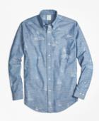 Brooks Brothers Men's Milano Fit Lighthouse Print Sport Shirt