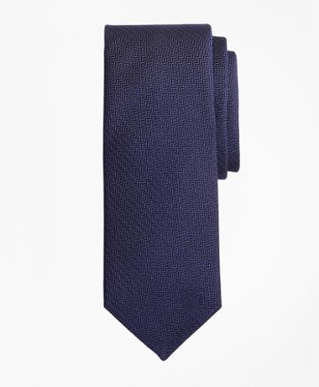 Brooks Brothers Fc Internazionale Milano Herringbone Silk Tie