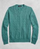 Brooks Brothers Men's Golden Fleece 3-d Knit Cable Crewneck Sweater