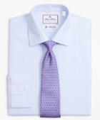 Brooks Brothers Luxury Collection Milano Slim-fit Dress Shirt, Franklin Spread Collar Stripe