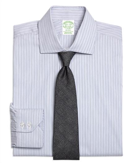 Brooks Brothers Milano Fit Heathered Frame Stripe Dress Shirt