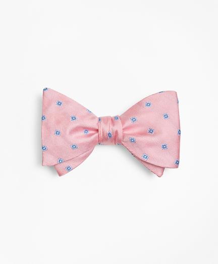 Brooks Brothers Herringbone Tossed Squares Bow Tie
