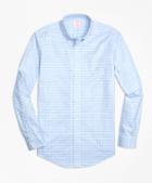 Brooks Brothers Non-iron Madison Fit Slub Windowpane Sport Shirt