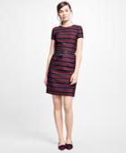 Brooks Brothers Women's Wool Horizontal-stripe Dress