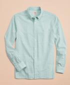 Brooks Brothers Men's Gingham Seersucker Sport Shirt