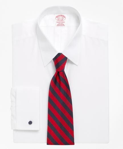 Brooks Brothers Non-iron Traditional Fit Point Collar French Cuff Dress Shirt