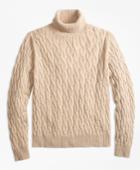 Brooks Brothers Men's Merino Wool Cable Turtleneck Sweater