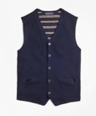 Brooks Brothers Men's Merino Wool Waistcoat Vest