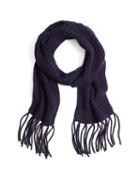 Brooks Brothers Saxxon Wool Cable Knit Scarf