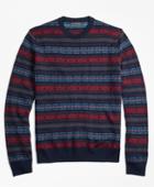 Brooks Brothers Men's Merino Wool Fair Isle Crewneck Sweater